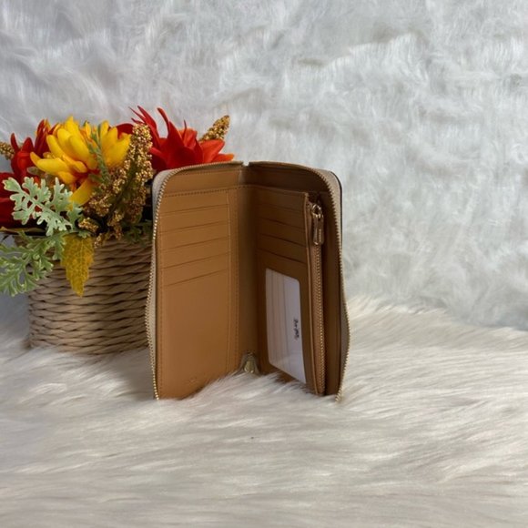 COACH MEDIUM ZIP AROUND WALLET IN SIGNATURE CANVAS - Picture 5 of 6